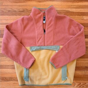 Patagonia unisex Fleece Jacket in Coral and Mustard